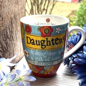 A Daughter is a Gift of Love Colorful Design Ceramic Mug wScripture Verse Inside